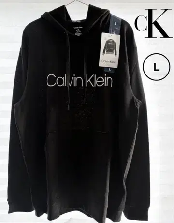 [ 새상품 ] 캘빈클라인 후드티 블랙 L