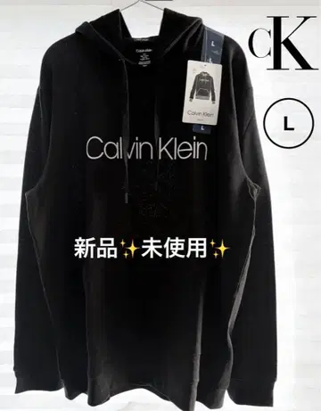 [ 새상품 ] 캘빈클라인 후드티 블랙 L