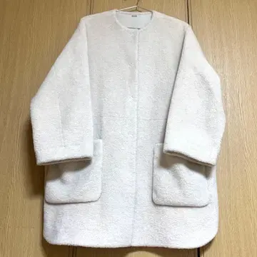 새상품급 미라 오웬 노카라 셔츠 커브 보아 코트