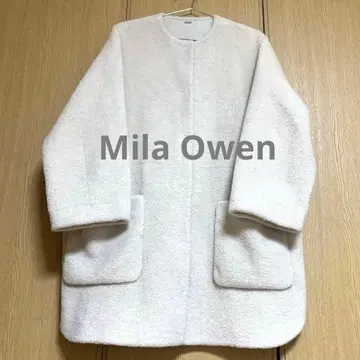 새상품급 미라 오웬 노카라 셔츠 커브 보아 코트