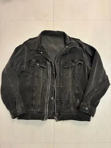 코듀로이 자켓 블랙