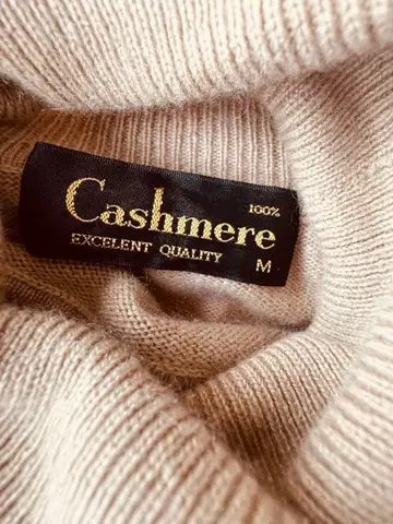 캐시미어 100% 터틀넥 튜닉 기장 니트