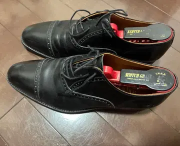 SCOTCH GRAIN 블랙 드레스 슈즈