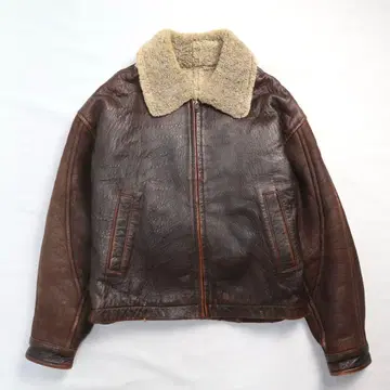 빈티지 아카이브 리얼 무스탕 쇼트 기장 B3 플라이트 자켓