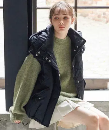 멀티 WAY 다이아 퀼트 충전솜 블루종