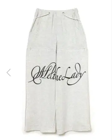 melt the lady 로고 슬릿 팬츠