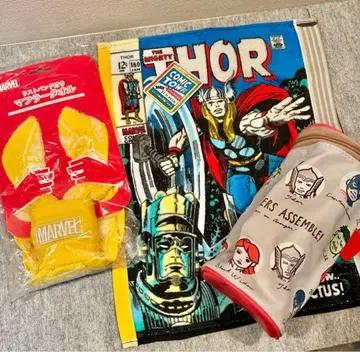 [새상품] MARVEL 마블 굿즈 타월 보냉 파우치 3세트