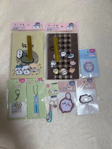 미사용 새상품 치이카와 굿즈 키링 씰 기프트 봉투 클립