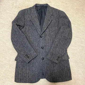 그레이 헤링본 테일러드 자켓