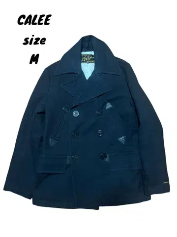 CALEE 칼리 코튼 울 피 코트