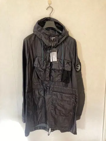 미사용 씨피 컴퍼니 클락스 코트 블랙 린넨 후드티 콜라보