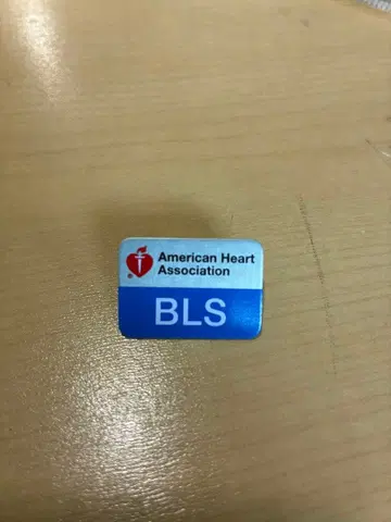American Heart Association BLS 핀 배지