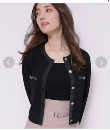 [ 미사용 새상품 ] Apuweiser-riche 라메 배색 자켓 앙상블