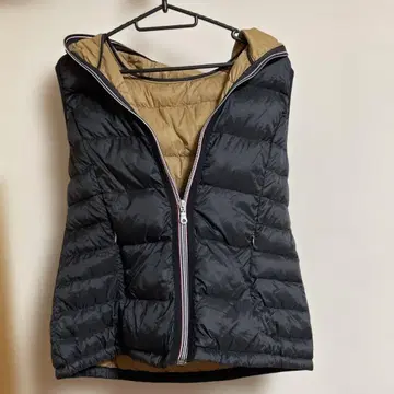 다운 80 페더 20 베스트 블랙/베이지 퀼팅