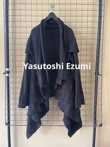 야스토시 에즈미 드레이프 가디건 블랙