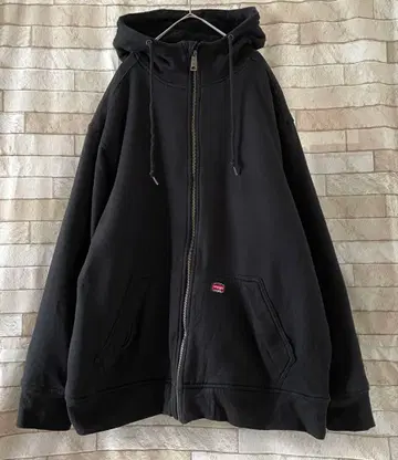 Wrangler 랭글러 지퍼 후드티 자수 보아 안감 블랙 XL