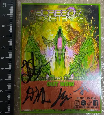 Scribe Of Existence 사인 포함 스티커 데스코어 메탈