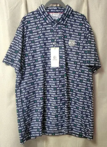 and per se 네이비 별 패턴 3L 셔츠 택 포함 새상품