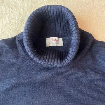 GRAN SASSO (사이즈 44) 하이 게이지 터틀넥 네이비