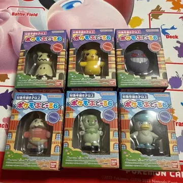 포켓몬 후도르 6 미개봉 6종 세트 겐가 피카츄 미미큐 삼인방