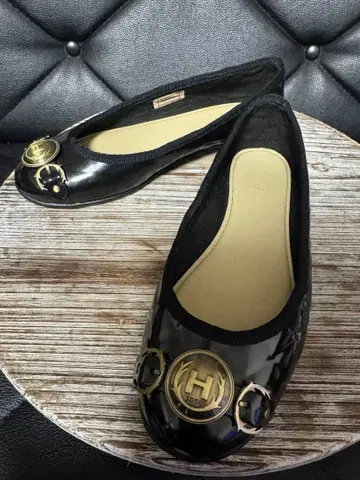 HUNTER 플랫 레인 발레 슈즈