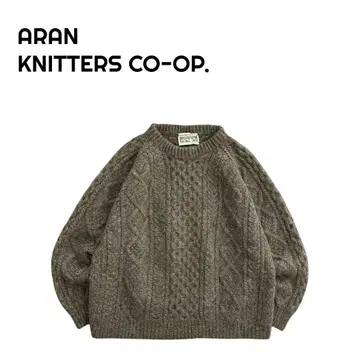 [ 새상품급 ] ARAN KNITTERS 90s 아란 니트 스웨터 브라운