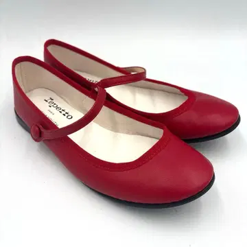 레페토 repetto 가죽 메리 제인 [ 37 ] 23.5cm 레드