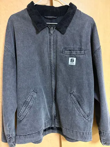 덕 자켓 블랙 데님