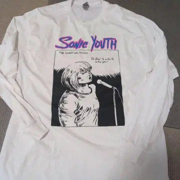 소닉 유스 sonic youth 롱 T 길단 바디 XL 귀중