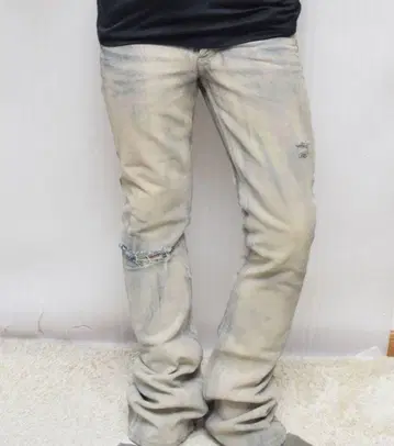 SHELLAC 셀락 코팅 부츠컷 데님 팬츠 y2k