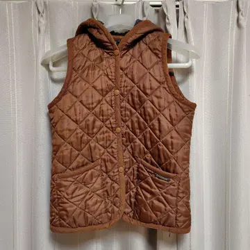 라벤햄 후드 부착 퀼팅 베스트