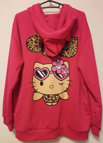 아베일 헬로키티 일광화상 키티 egg 후드티