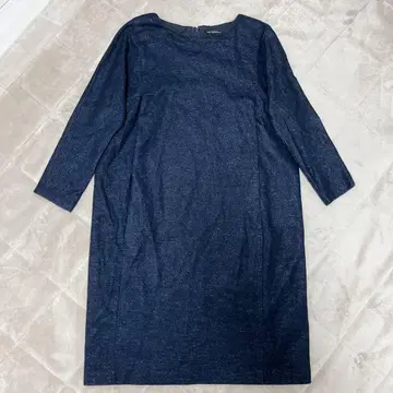 23구 돌먼 원피스 라메 믹스 네이비 M 사이즈