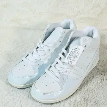 하자품 미사용 [HIRAKI] 화이트 하이컷 스니커즈 26.5cm