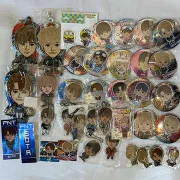 나카지마 소우타 BIG 캔뱃지 클리너 클리어 참 깃털 메탈 키링