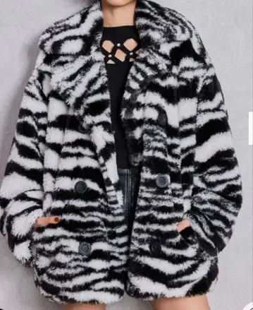 GYDA Cocoon Eco Fur 블루종 라이트믹스