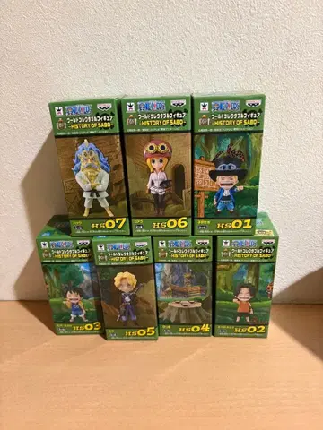월드 컬렉터블 피규어 HISTORY OF SABO 원피스 7종