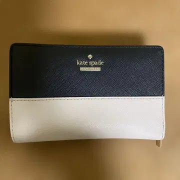 kate spade 접이식 지갑 블랙/화이트