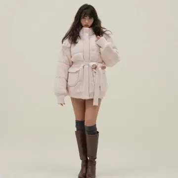 andmary Mary 퀄팅 니트 쉐입 자켓