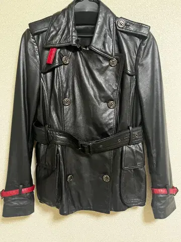 이탈리아제 가죽 테일러드 자켓