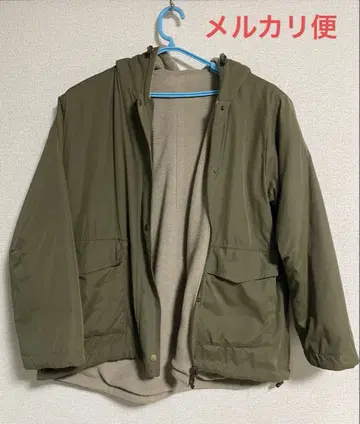 studio CLIP 리버서블 마운틴 후드티 M 카키