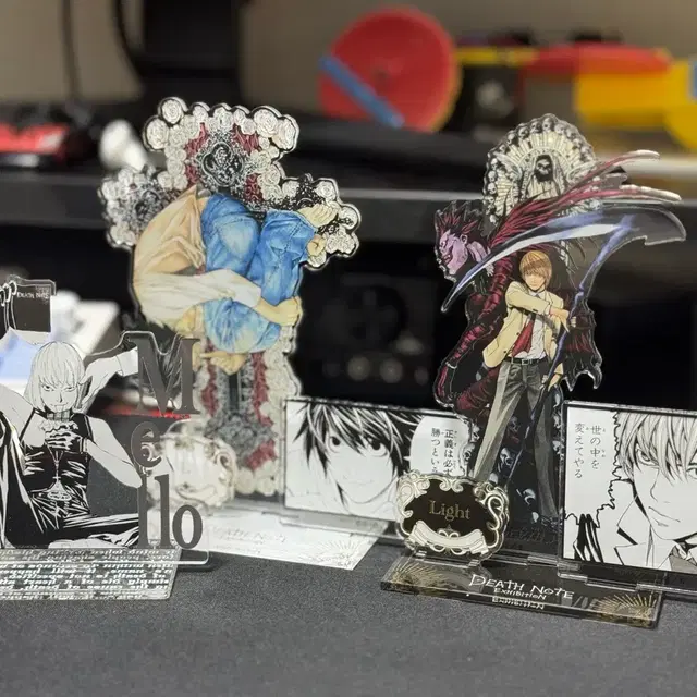 데스노트 원화전 야가미 라이토 엘 멜로 아크릴 스탠드