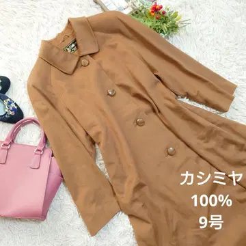 새상품급 캐시미어 100% 체스터 코트 (M) 카멜/루즈핏