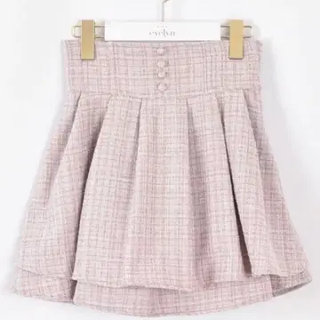 evelyn 트위드 더블 플레어 SK 핑크