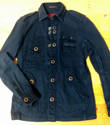 체리 선버스트 밀리터리 자켓 블랙