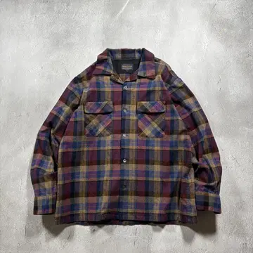 펜들턴 플란넬 오픈 카라 보드 셔츠