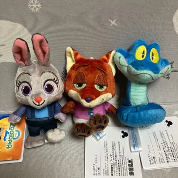 남코 한정판 주토피아2 빨간 볼 마스코트 주디 닉 게리