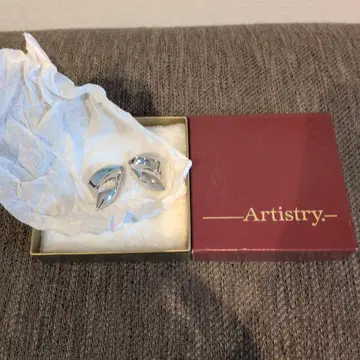 Artistry 실버 리프형 귀찌 빈티지
