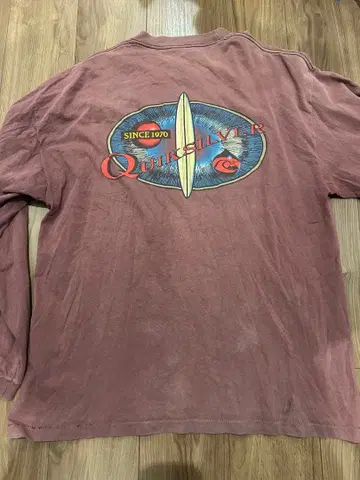 90s 올드 서프 T셔츠 퀵실버 USA제 페이드