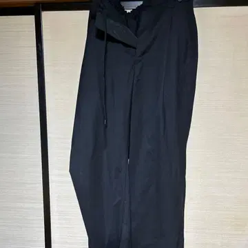 블랙 슬랙스 허리밴딩